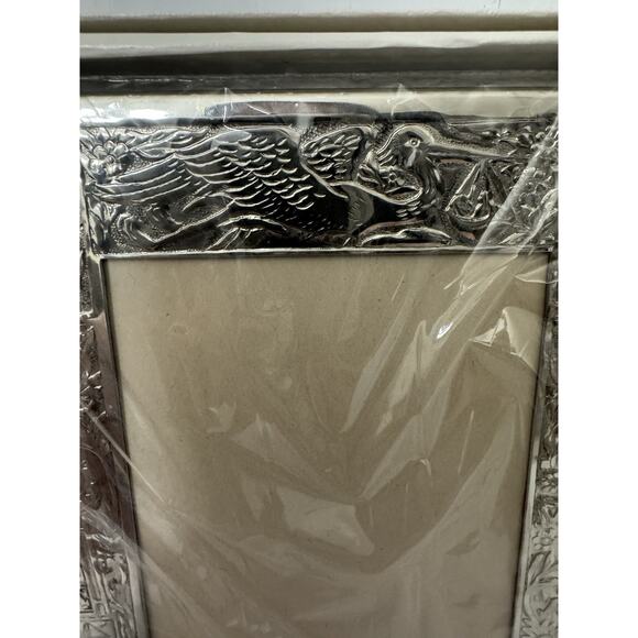 Vintage Empire Pewter Baby Picture Frame * Rare NEW In Package* Stork Nursery - Picture 13 of 15